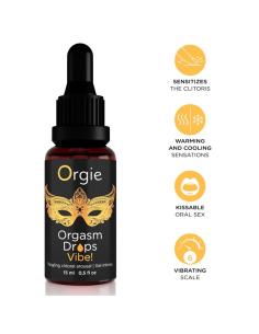 Orgie - orgasm drops vibe! gotas estimulantes efecto vibrante para clítoris 15 ml