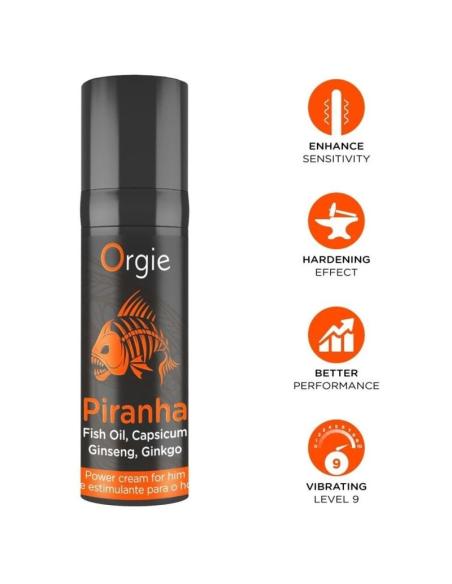 Orgie - piranha crema potenciadora para hombre 15 ml