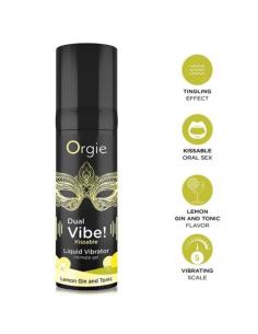 Orgie - dual vibe! lemon gin and tonic gel íntimo besable efecto vibrante 15 ml