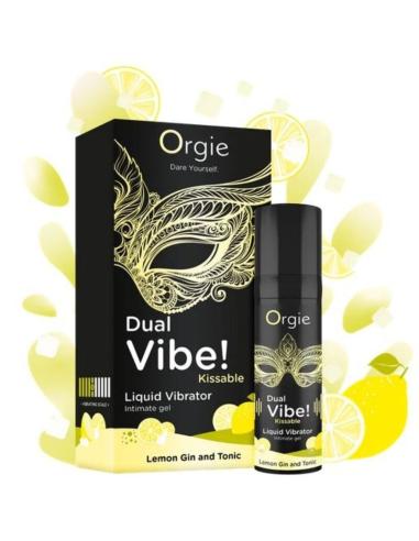 Orgie - dual vibe! lemon gin and tonic gel íntimo besable efecto vibrante 15 ml