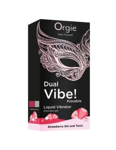 Orgie - dual vibe! gin and tonic fresa gel íntimo besable efecto vibrante 15 ml