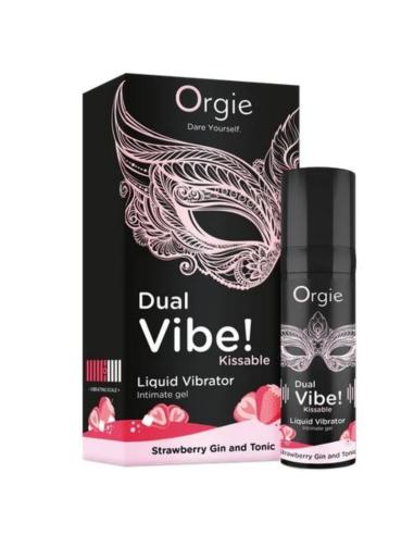 Orgie - dual vibe! gin and tonic fresa gel íntimo besable efecto vibrante 15 ml