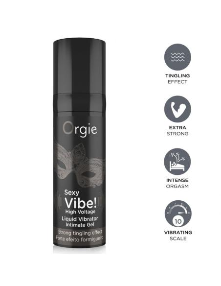 Orgie - sexy vibe! high voltage gel íntimo efecto vibrante extra fuerte 15 ml