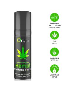 Orgie - hemp! intense orgasm gel íntimo multisensación con aceite de cáñamo 15 ml