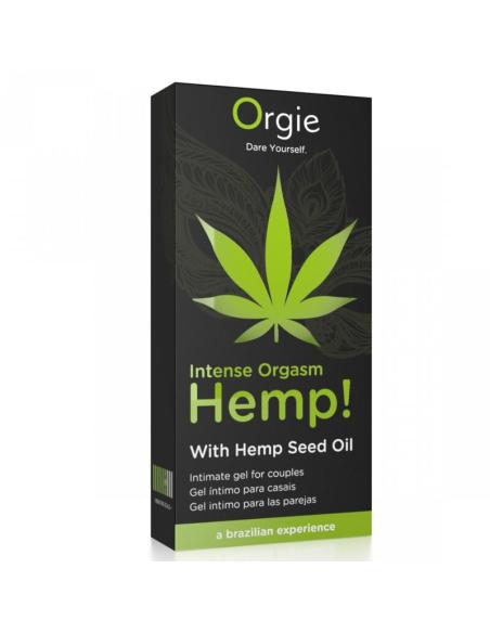 Orgie - hemp! intense orgasm gel íntimo multisensación con aceite de cáñamo 15 ml