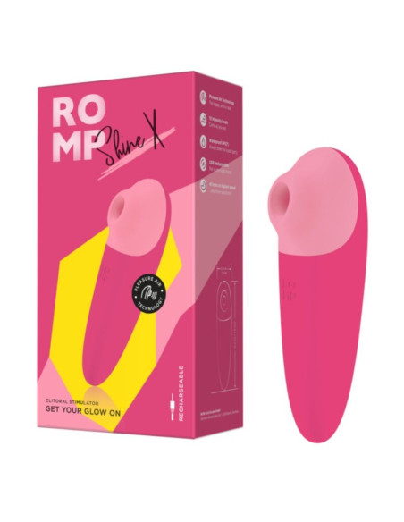 Romp - shine x succionador de clítoris 10 niveles rosa