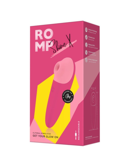 Romp - shine x succionador de clítoris 10 niveles rosa