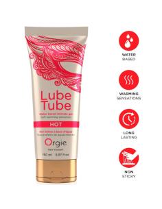 Orgie - lube tube hot gel íntimo base agua efecto calor 150 ml