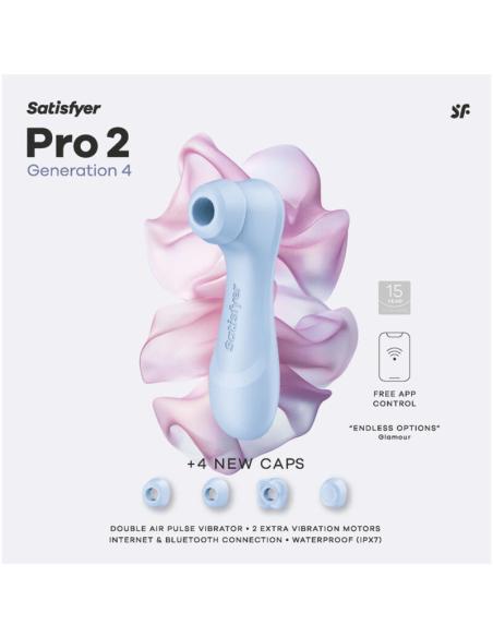 Satisfyer - pro 2 generation 4 estimulador de clítoris azul sereno