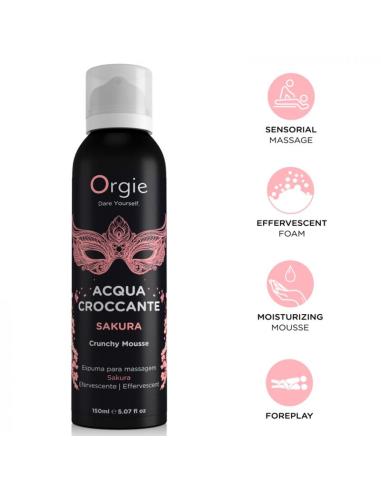 Orgie - acqua croccante espuma crujiente sakura para masaje 150 ml