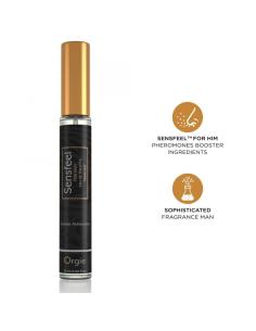 Orgie - sensfeel eau de toilette con potenciador de feromonas tamaño viaje para hombre 10 ml