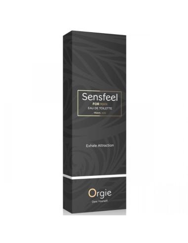 Orgie - sensfeel eau de toilette con potenciador de feromonas tamaño viaje para hombre 10 ml