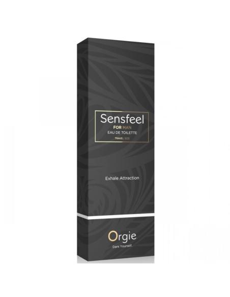 Orgie - sensfeel eau de toilette con potenciador de feromonas tamaño viaje para hombre 10 ml