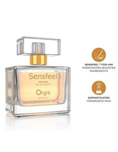 Orgie - sensfeel eau de toilette con feromonas booster para hombre 50 ml
