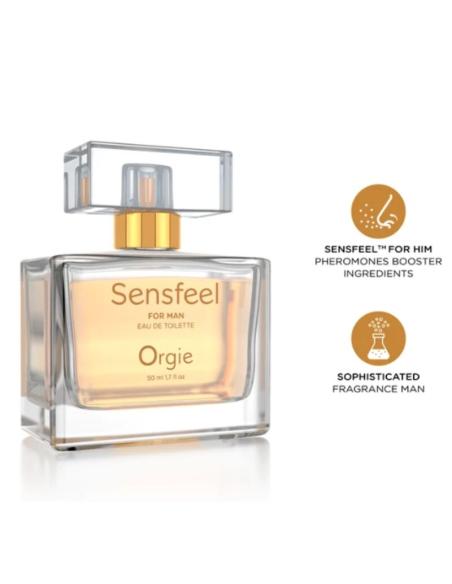 Orgie - sensfeel eau de toilette con feromonas booster para hombre 50 ml