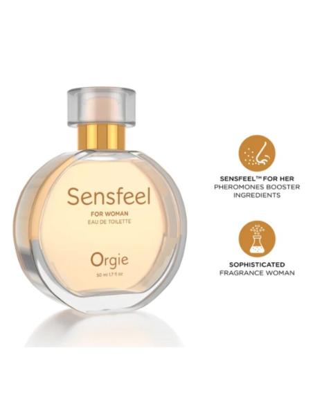 Orgie - sensfeel eau de toilette con feromonas booster para mujer 50 ml