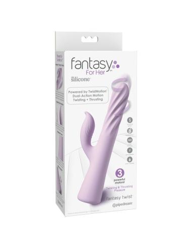 Fantasy for her - fantasy twist vibrador twistmotion con rotación y empuje morado