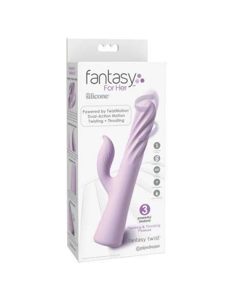 Fantasy for her - fantasy twist vibrador twistmotion con rotación y empuje morado
