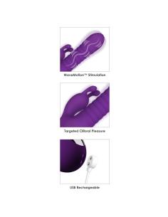 Fantasy for her - fantasy wave vibrador wavemotion recargable morado 2