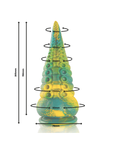 Epic - cetus dildo tentáculo verde tamaño grande