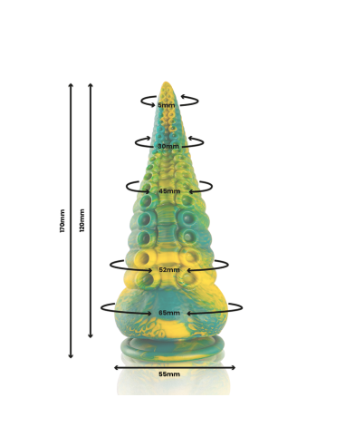 Epic - cetus dildo tentáculo verde tamaño pequeño