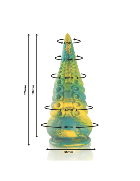 Epic - cetus dildo tentáculo verde tamaño pequeño