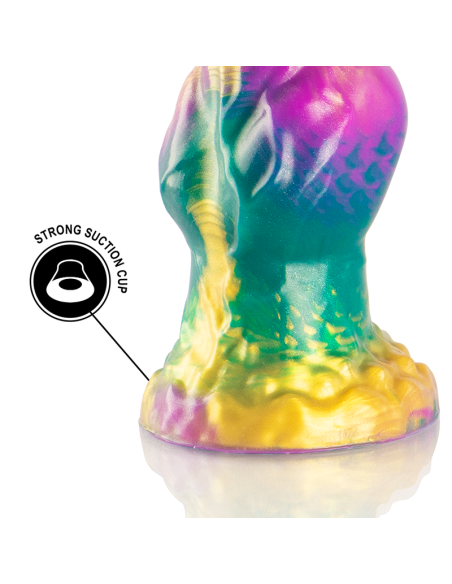 Epic - iris dildo con testículos arcoíris de placer