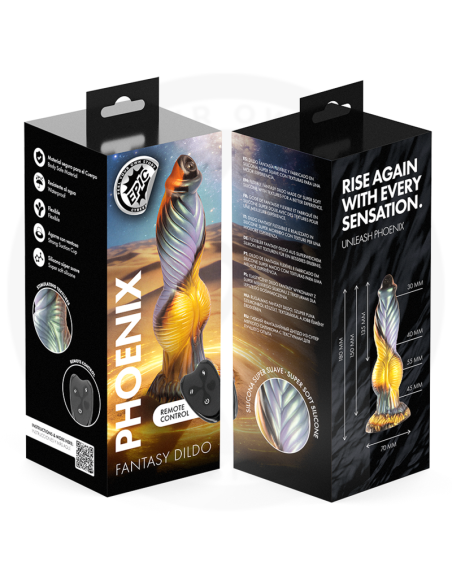 Epic - phoenix dildo el resurgir del placer recargable control remoto