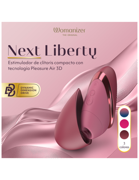 Womanizer - next liberty estimulador de clítoris 3d pleasure air burdeos