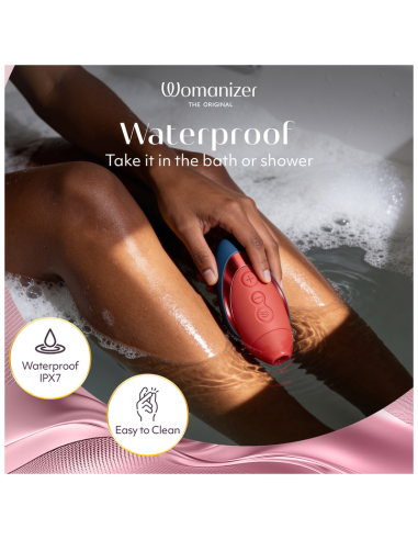 Womanizer - next liberty estimulador de clítoris 3d pleasure air azul/rojo