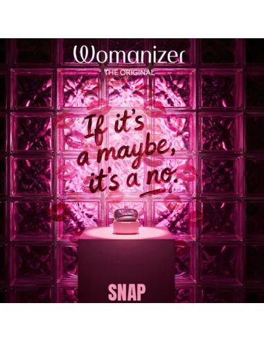 Womanizer - snap estimulador de clítoris por succión 6 niveles burdeos