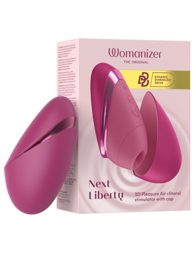 Womanizer - next liberty estimulador de clítoris 3d pleasure air rosa intenso