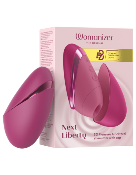 Womanizer - next liberty estimulador de clítoris 3d pleasure air rosa intenso