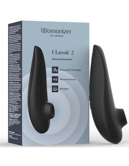 Womanizer - classic 2 estimulador de clítoris por succión 10 niveles negro