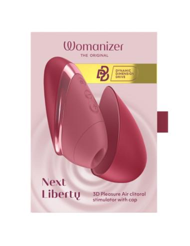 Womanizer - next estimulador de clítoris por succión 14 niveles burdeos