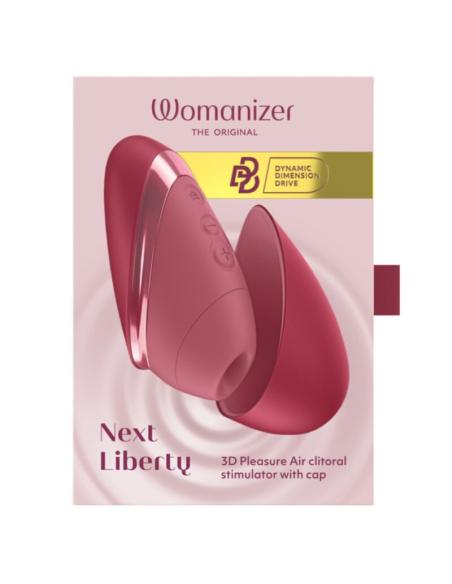 Womanizer - next estimulador de clítoris por succión 14 niveles burdeos