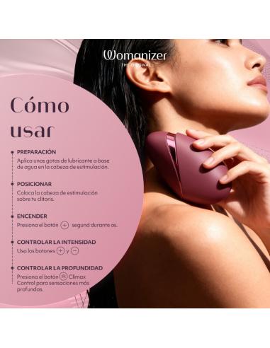 Womanizer - next estimulador de clítoris por succión 14 niveles burdeos