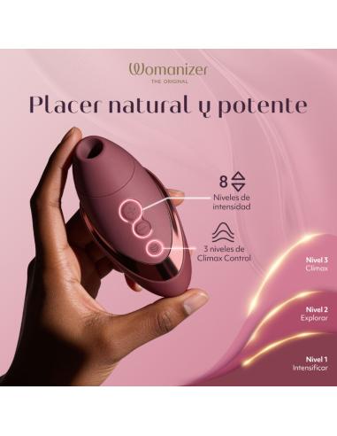 Womanizer - next estimulador de clítoris por succión 14 niveles burdeos