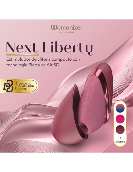 Womanizer - next estimulador de clítoris por succión 14 niveles burdeos