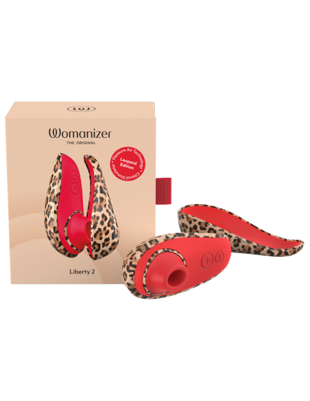 Womanizer - liberty 2 estimulador de clítoris por succión 8 niveles estampado de leopardo