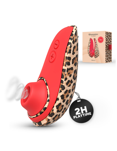 Womanizer - liberty 2 estimulador de clítoris por succión 8 niveles estampado de leopardo