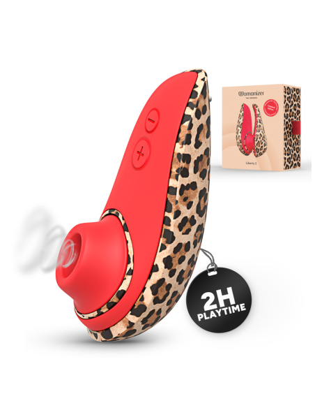 Womanizer - liberty 2 estimulador de clítoris por succión 8 niveles estampado de leopardo