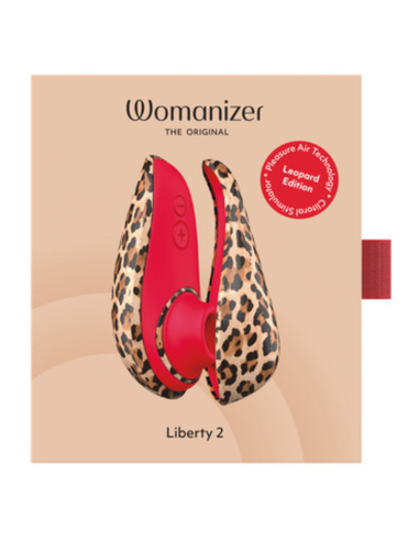 Womanizer - liberty 2 estimulador de clítoris por succión 8 niveles estampado de leopardo