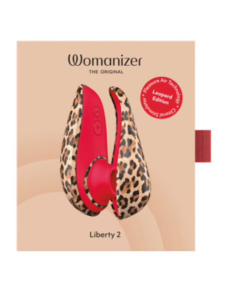 Womanizer - liberty 2 estimulador de clítoris por succión 8 niveles estampado de leopardo