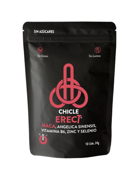 Wug erect – chicle funcional con maca, zinc y vitaminas para potenciar la energía y el rendimiento masculino