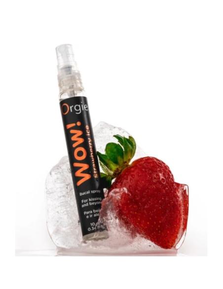 Orgie - wow! strawberry ice spray bucal besable efecto frío 10 ml