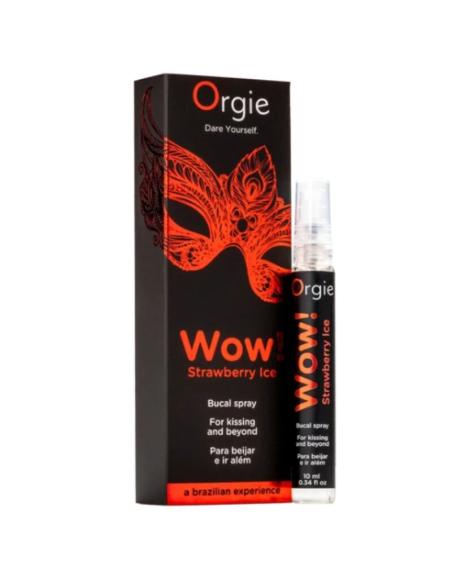 Orgie - wow! strawberry ice spray bucal besable efecto frío 10 ml