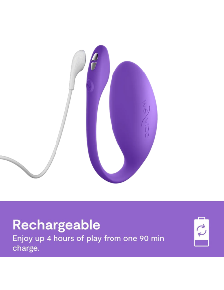We-vibe - jive lite vibrador huevo ponible con control por aplicación púrpura