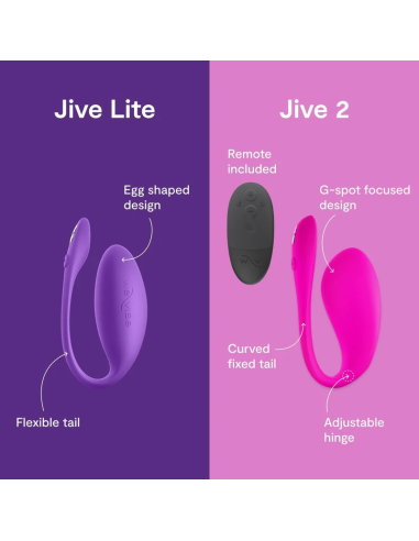 We-vibe - jive lite vibrador huevo ponible con control por aplicación púrpura