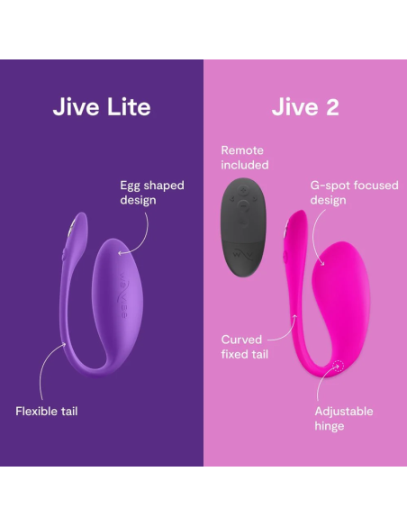 We-vibe - jive lite vibrador huevo ponible con control por aplicación púrpura